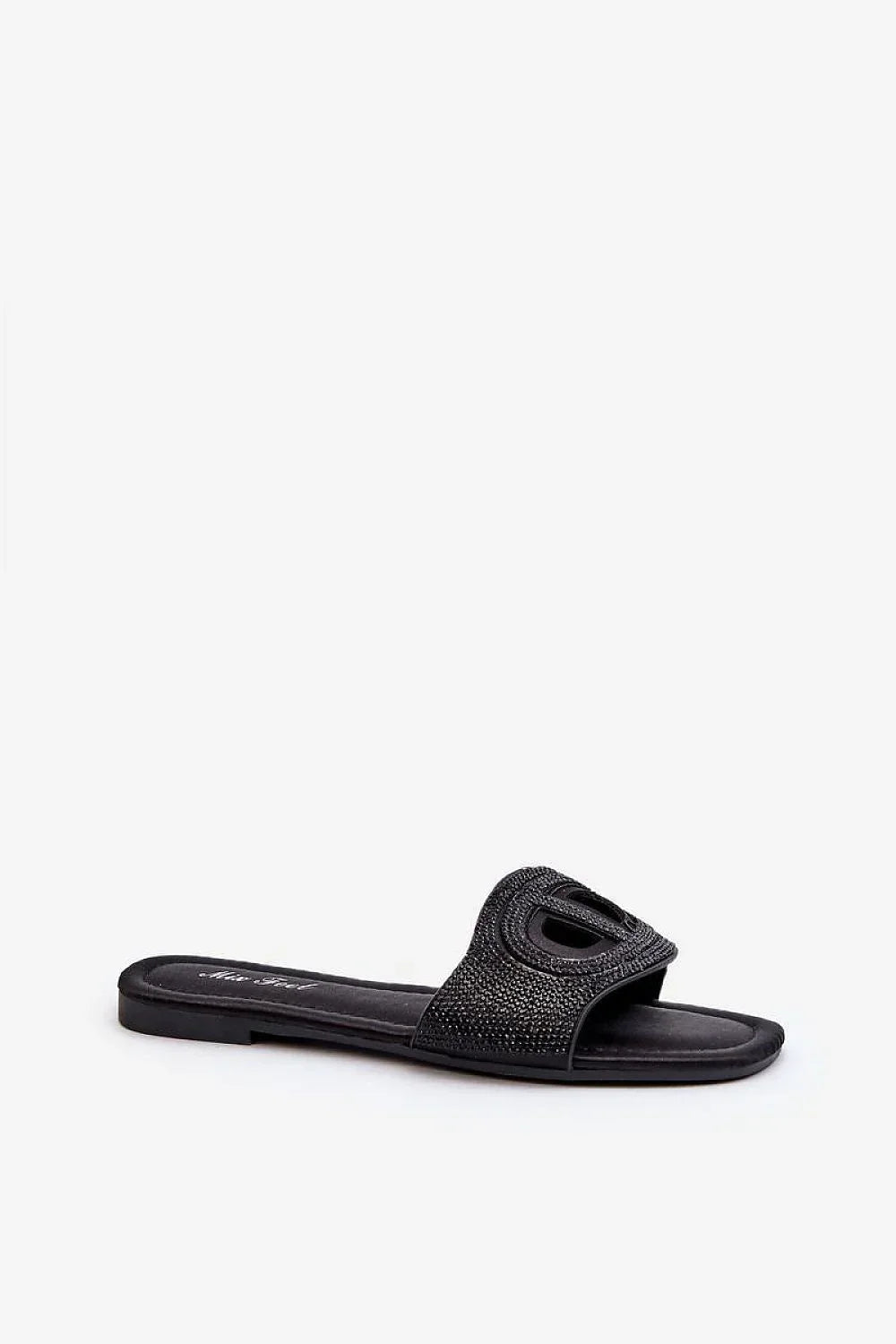 Women’s Rhinestone Flat Sandals-Women's Sandals-LeStyleParfait