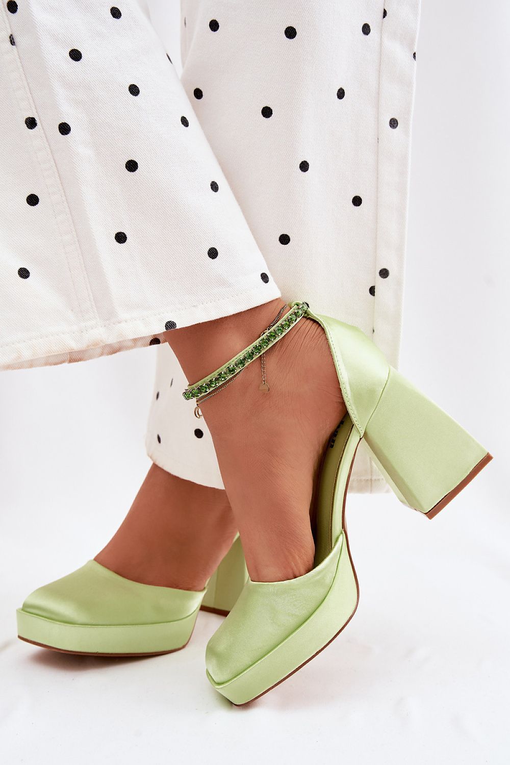 Women’s Satin Ankle Strap Sandals-Women's Sandals-LeStyleParfait