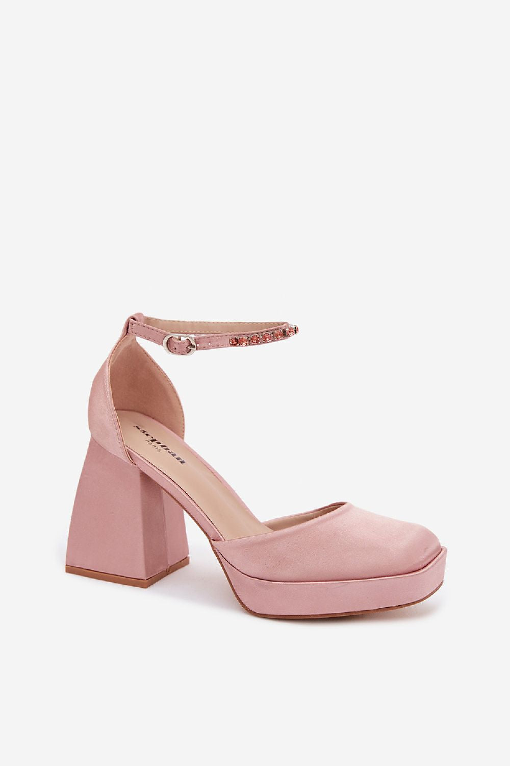 Women’s Satin Ankle Strap Sandals-Women's Sandals-LeStyleParfait