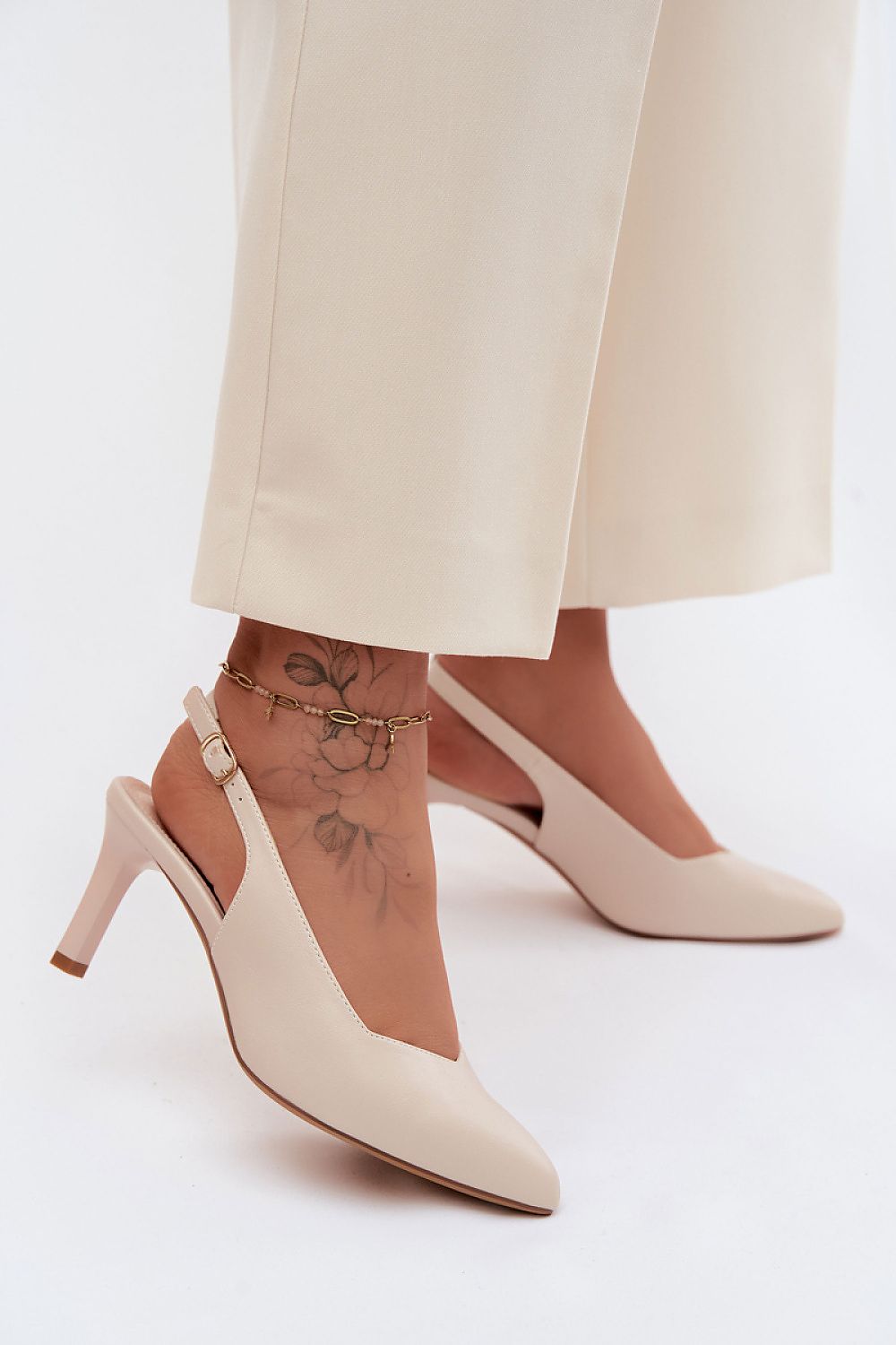 Women’s Slim Heel Buckle Sandals-Women's Sandals-LeStyleParfait