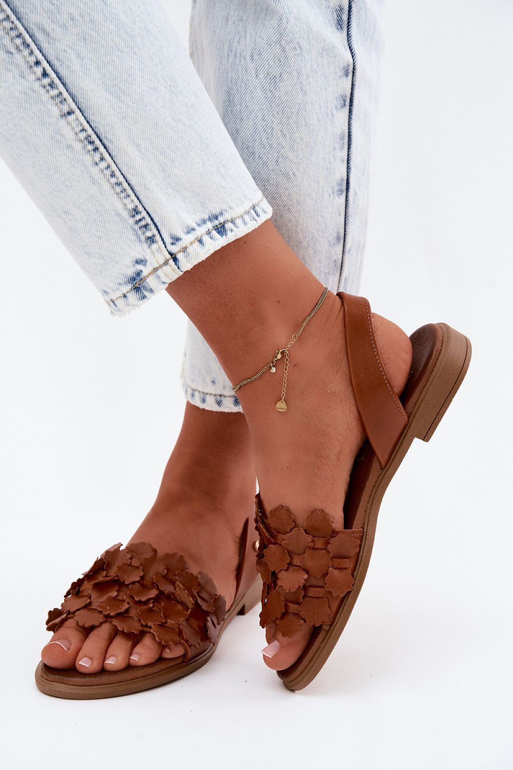 Women’s Slingback Flat Strap Sandals-Women's Sandals-LeStyleParfait