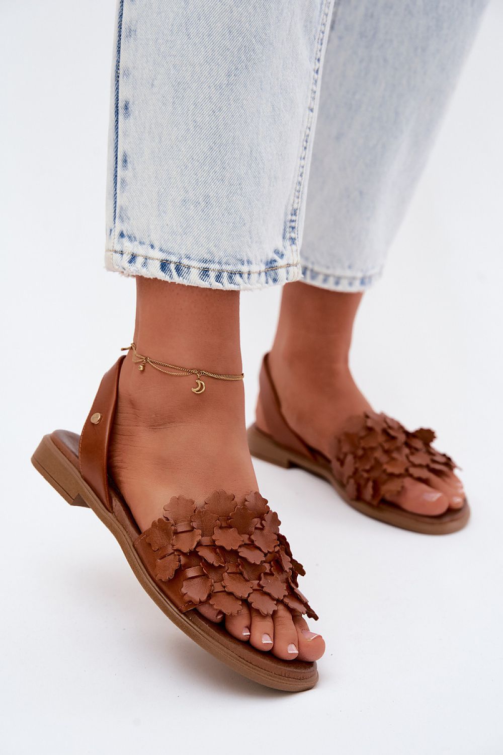 Women’s Slingback Flat Strap Sandals-Women's Sandals-LeStyleParfait