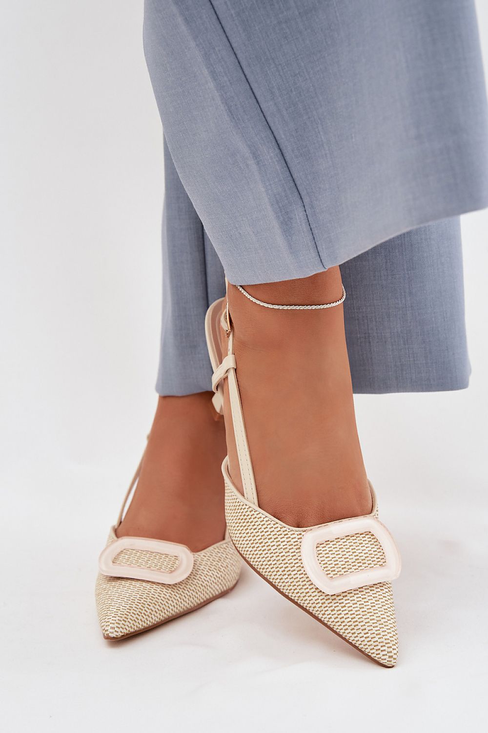 Women’s Slingback Slim Heel Sandals-Women's Sandals-LeStyleParfait