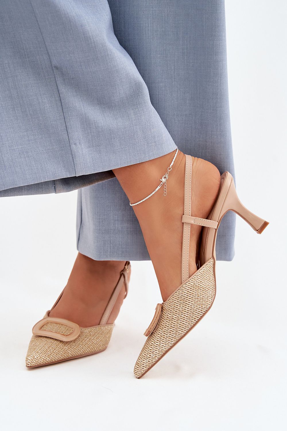 Women’s Slingback Slim Heel Sandals-Women's Sandals-LeStyleParfait