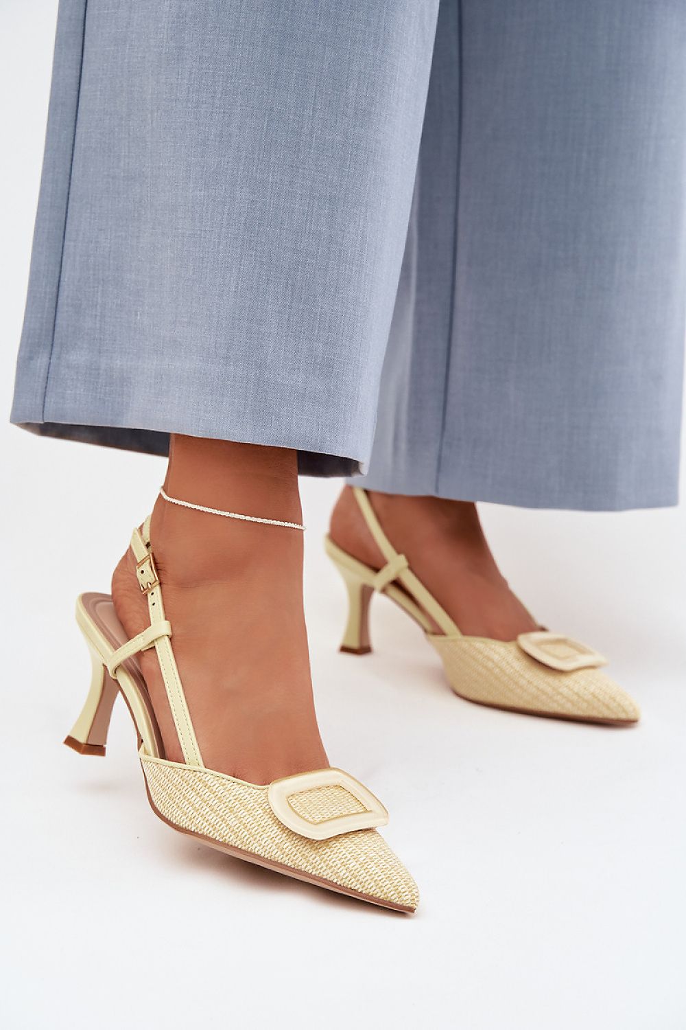 Women’s Slingback Slim Heel Sandals-Women's Sandals-LeStyleParfait
