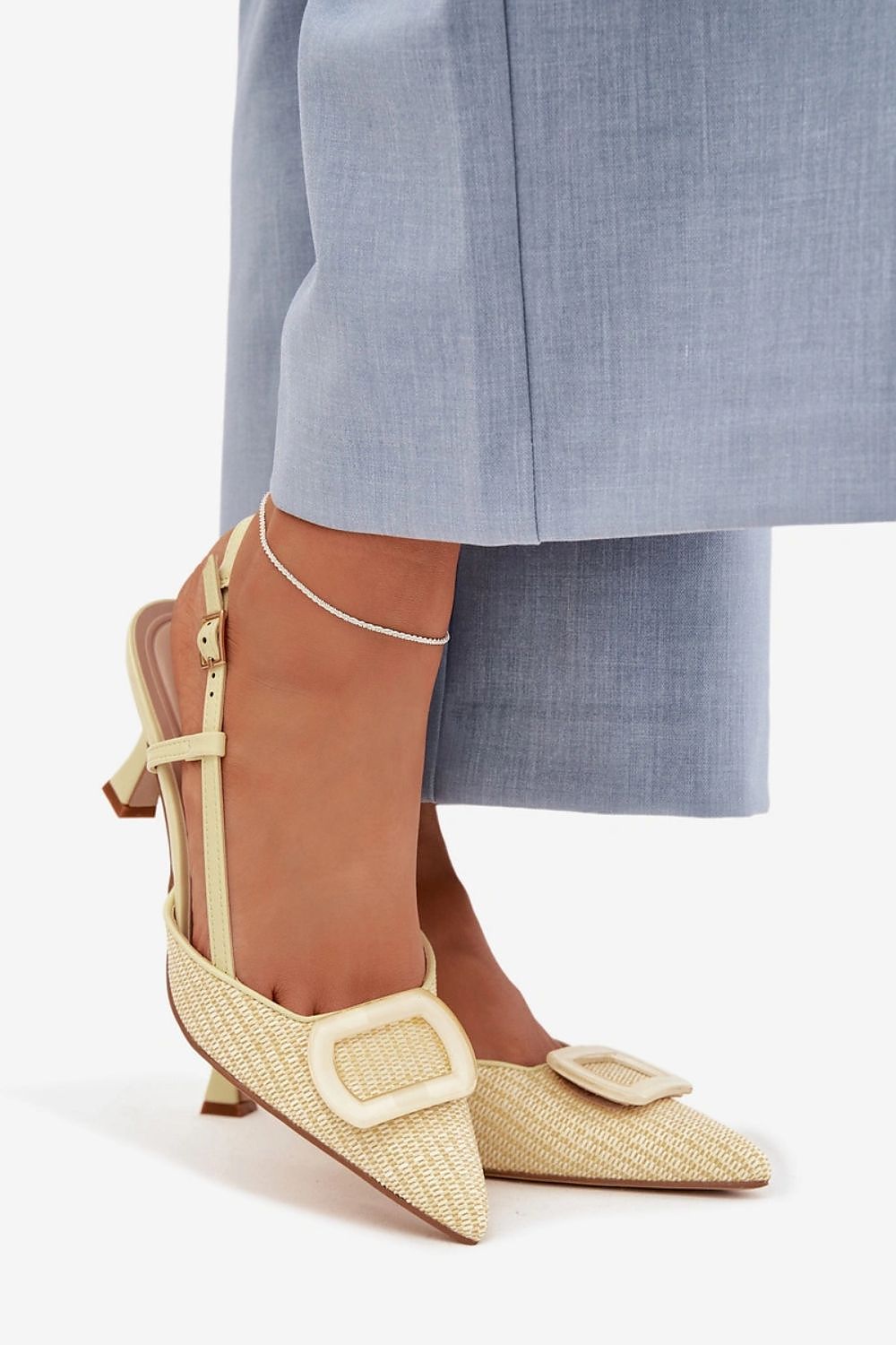 Women’s Slingback Slim Heel Sandals-Women's Sandals-LeStyleParfait