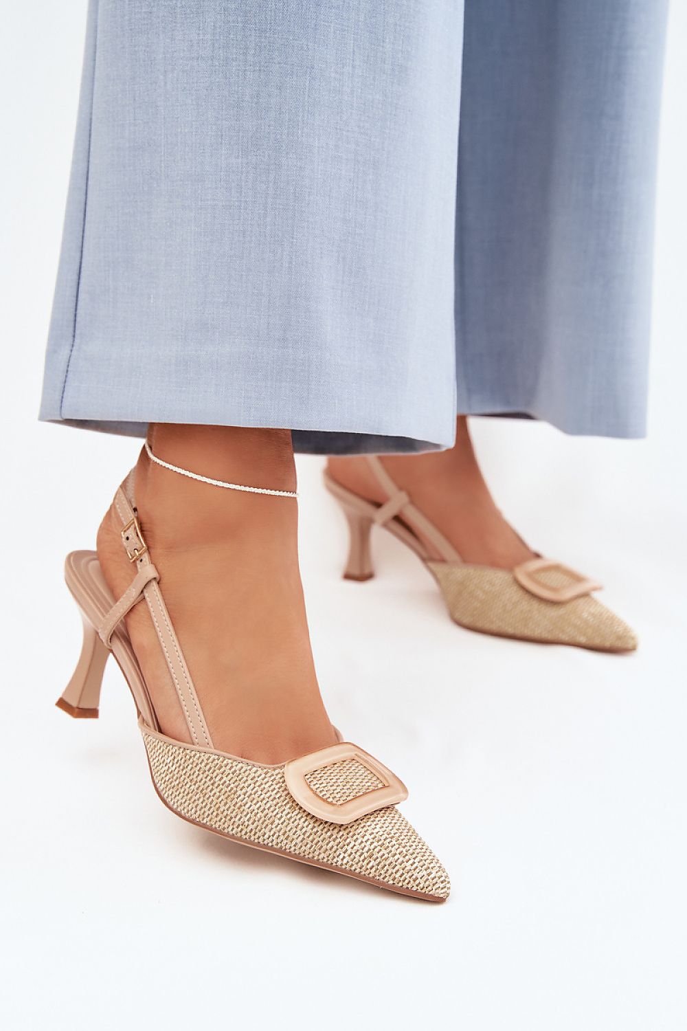 Women’s Slingback Slim Heel Sandals-Women's Sandals-LeStyleParfait