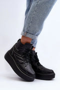 Women's Sneakers - High Tops Platform Sneakers Shoes