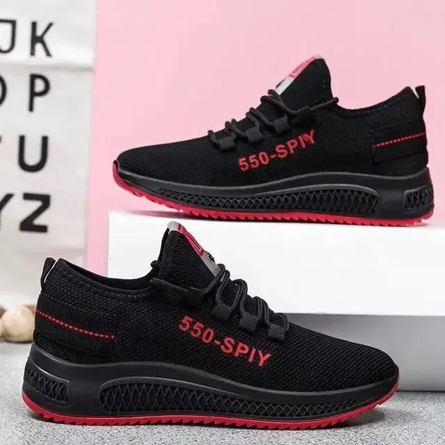 Women's Sneakers - Low-Top Flat Sneakers - Lace-Up Spring-Autumn Shoes