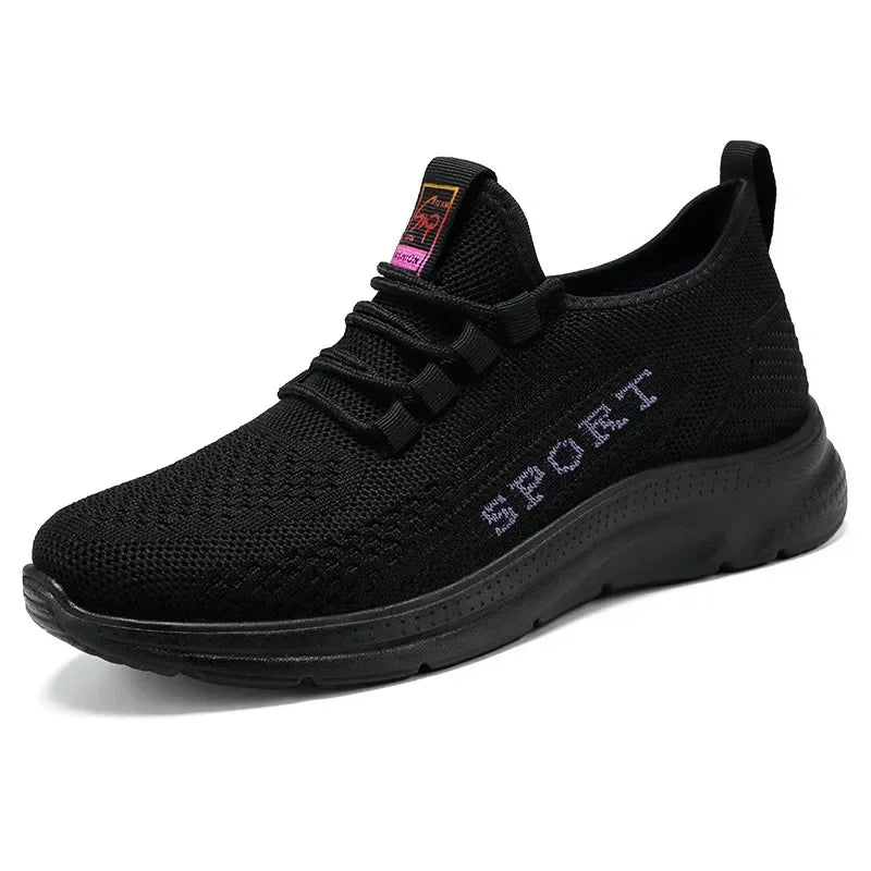Women's Sneakers - Low-Top Platform Wedge Sneakers - Lace-Up Spring-Autumn Shoes