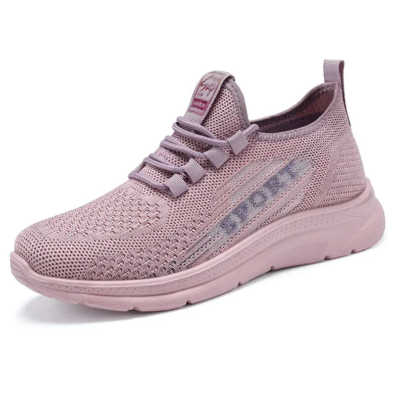 Women's Sneakers - Low-Top Platform Wedge Sneakers - Lace-Up Spring-Autumn Shoes