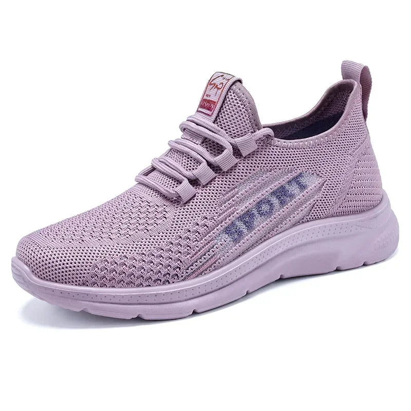Women's Sneakers - Low-Top Platform Wedge Sneakers - Lace-Up Spring-Autumn Shoes