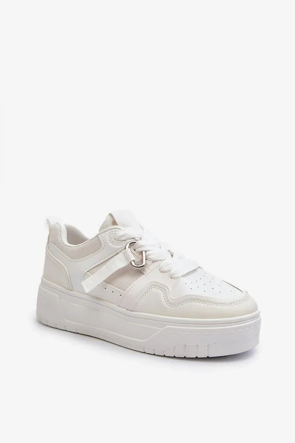 Women's Sneakers - Low-Top Slip-on Platform Sneakers - Lace-Up Spring-Autumn Shoes