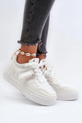 Women's Sneakers - Low-Top Slip-on Platform Sneakers - Lace-Up Spring-Autumn Shoes