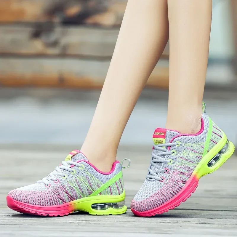 Women's Sneakers - Low-Top Sneakers - Lace-Up All-Season Shoes