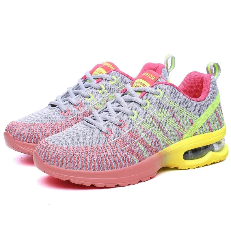 Women's Sneakers - Low-Top Sneakers - Lace-Up All-Season Shoes