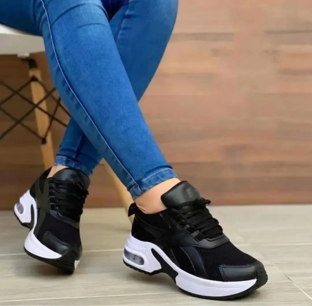 Women's Sneakers - Low-Top Sneakers - Lace-Up Spring-Autumn Shoes