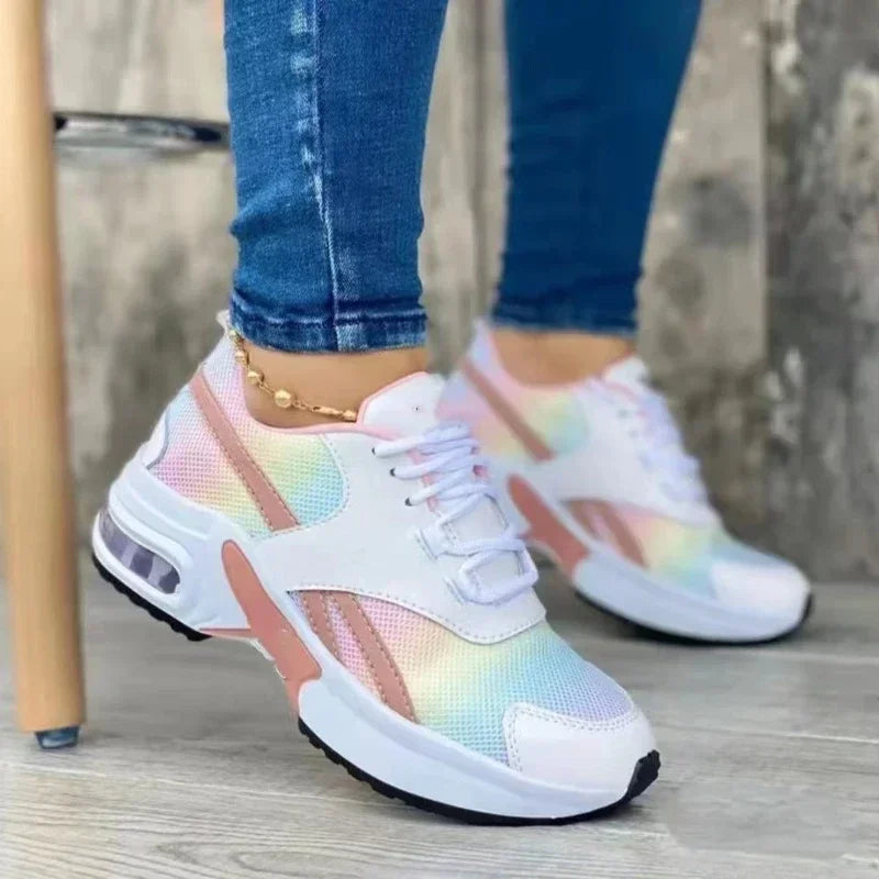 Women's Sneakers - Low-Top Sneakers - Lace-Up Spring-Autumn Shoes