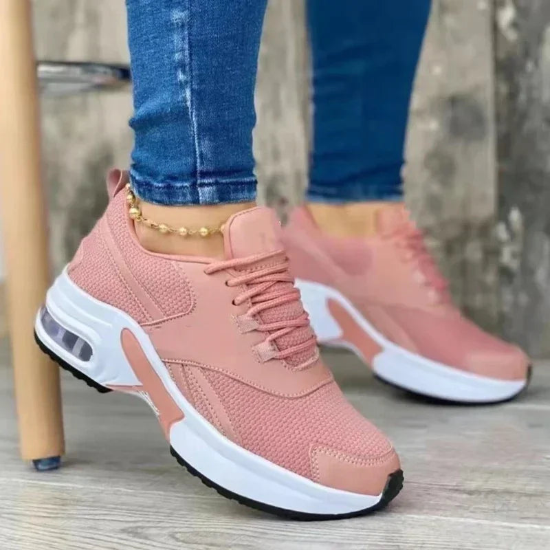 Women's Sneakers - Low-Top Sneakers - Lace-Up Spring-Autumn Shoes