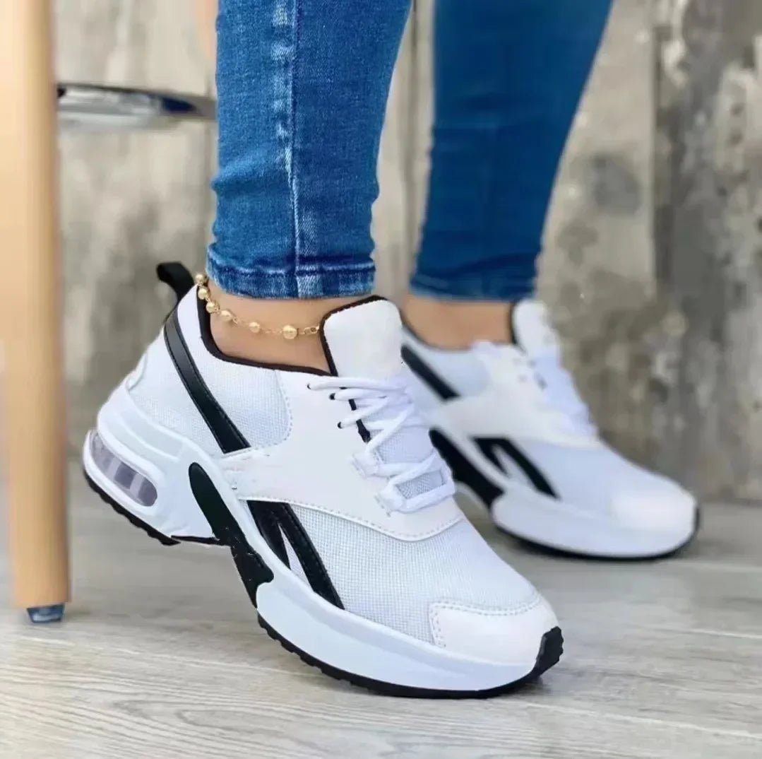Women's Sneakers - Low-Top Sneakers - Lace-Up Spring-Autumn Shoes