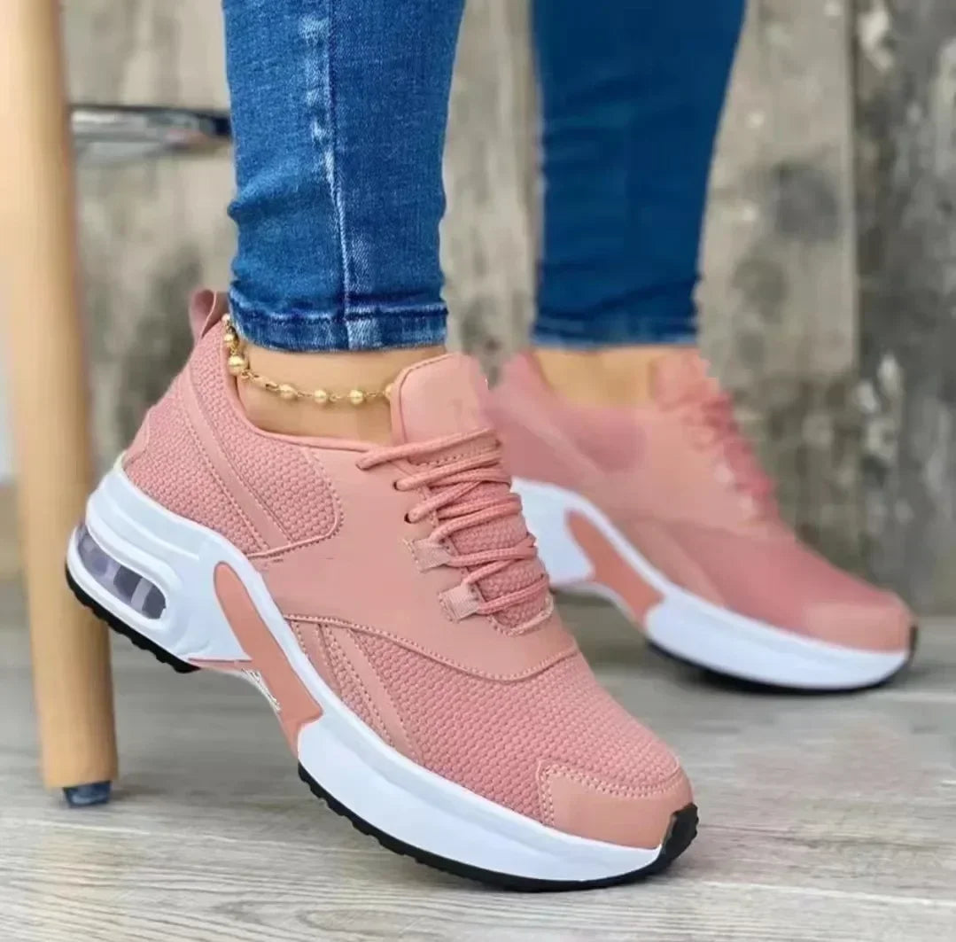 Women's Sneakers - Low-Top Sneakers - Lace-Up Spring-Autumn Shoes