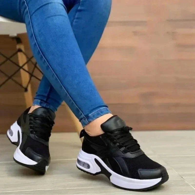 Women's Sneakers - Low-Top Sneakers - Lace-Up Spring-Autumn Shoes