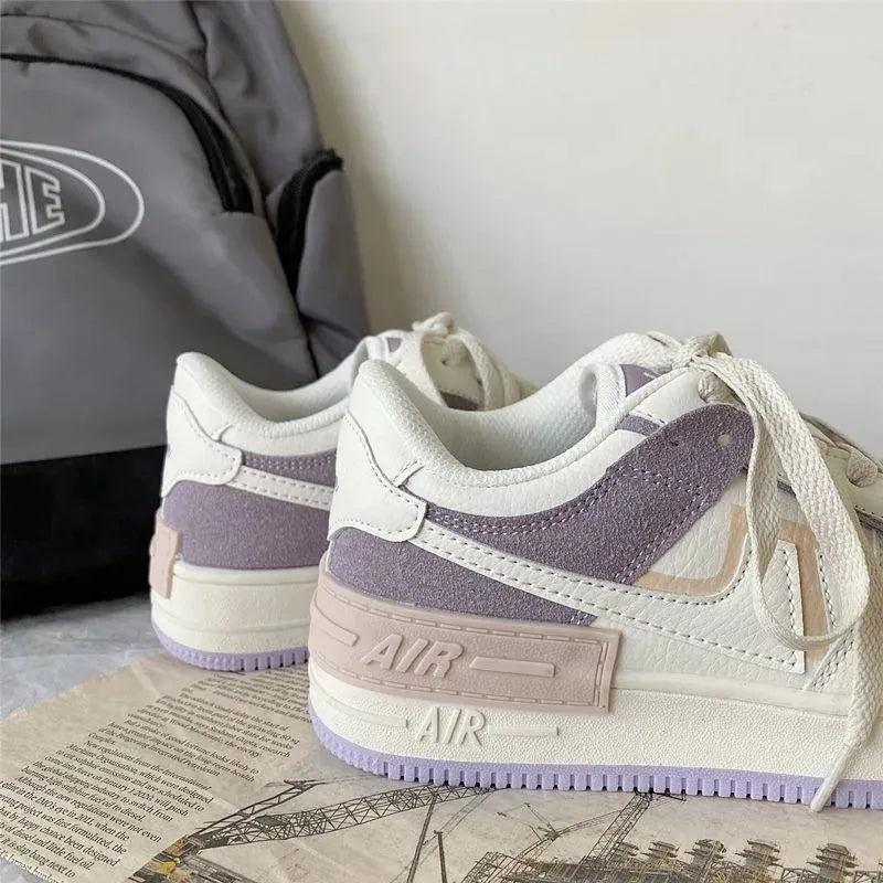 Women's Sneakers - Low-Top Sneakers - Lace-Up Spring-Summer Sneakers