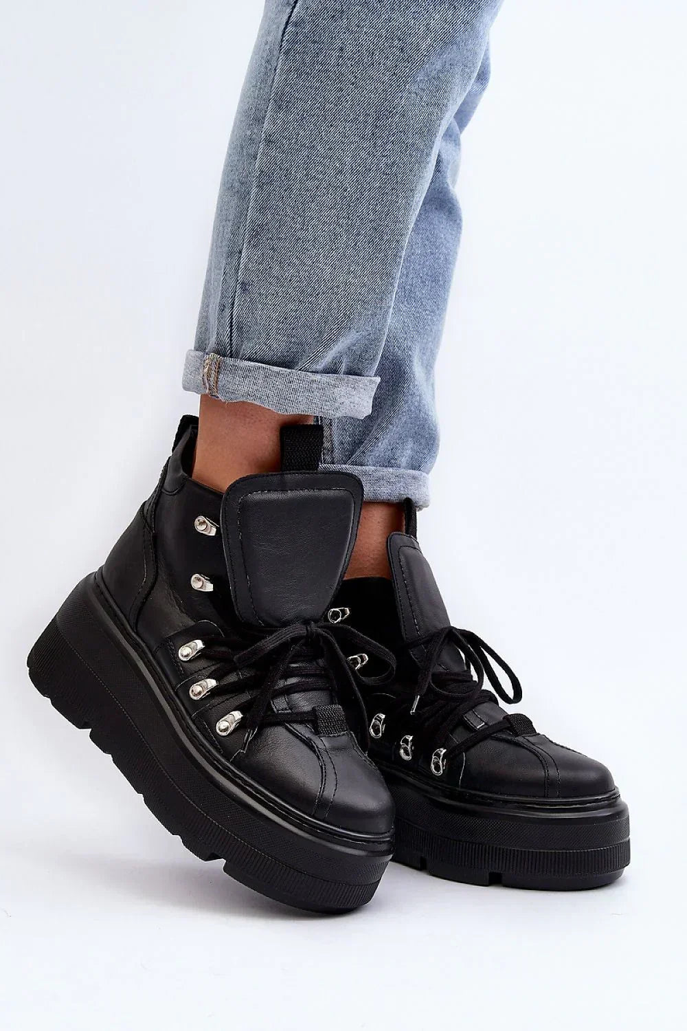 Women's Sneakers - Platform Sneakers Shoes - Lace-Up Spring Sneakers
