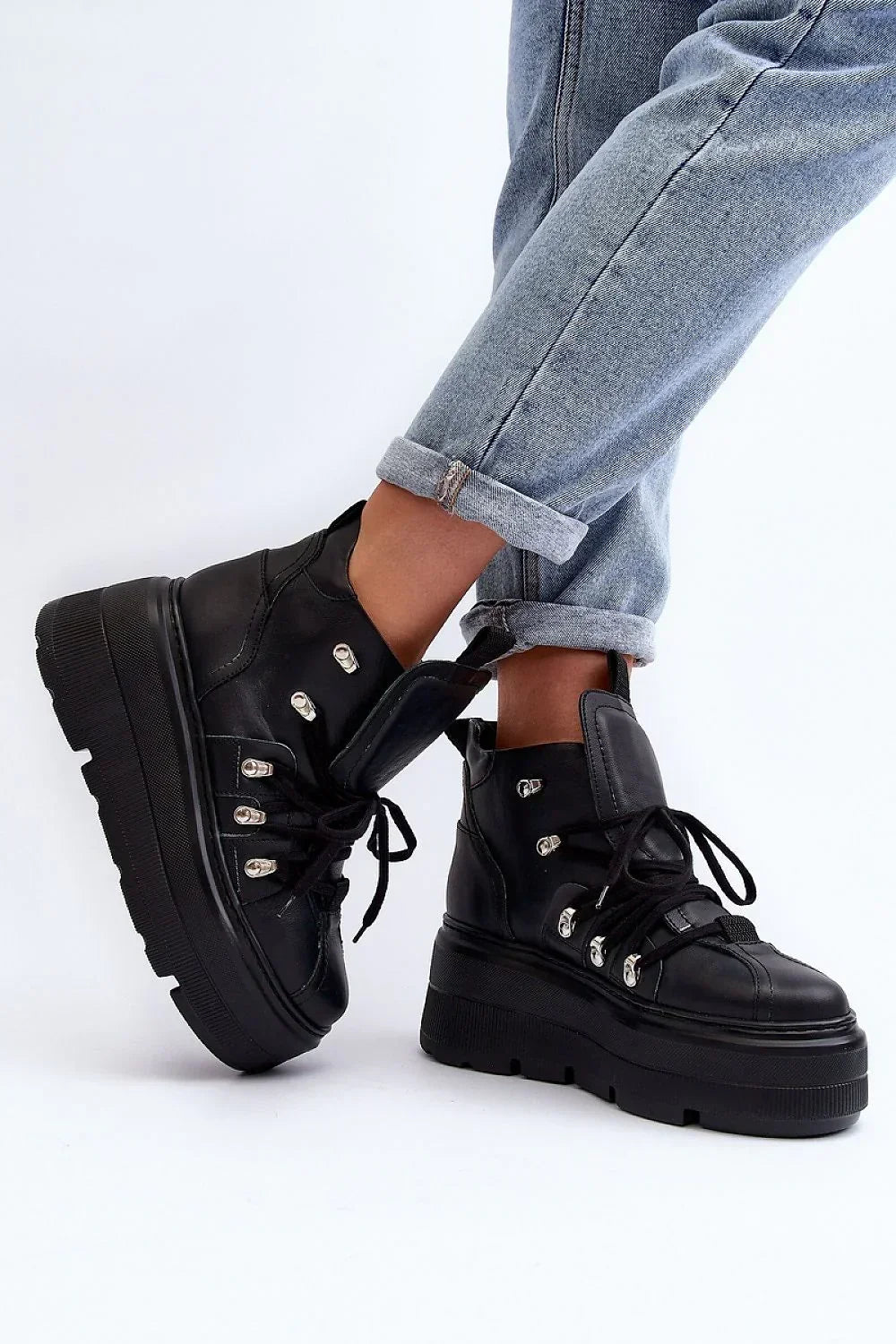 Women's Sneakers - Platform Sneakers Shoes - Lace-Up Spring Sneakers