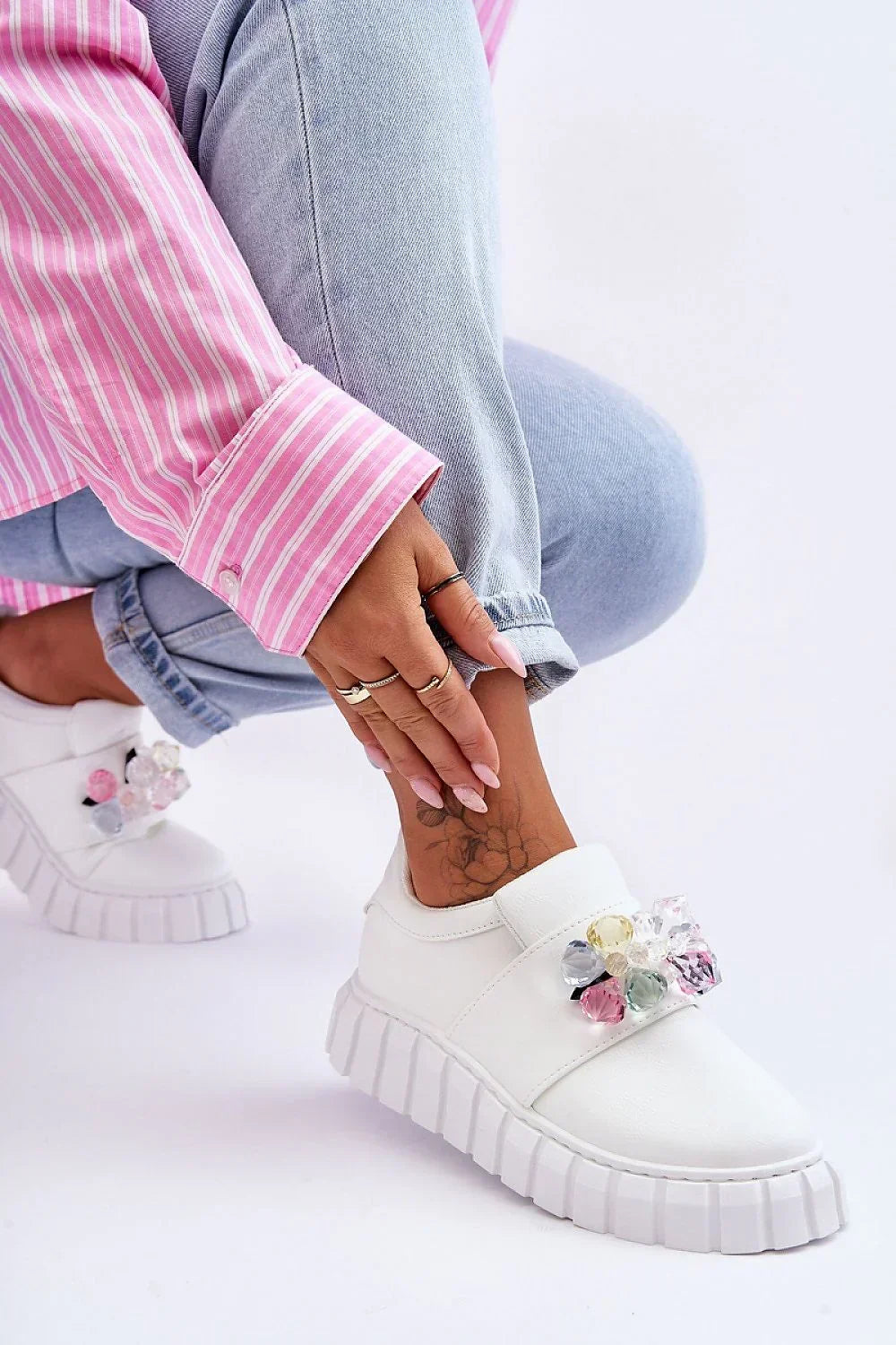 Women's Sneakers - Platform Sneakers Shoes - Slip-On Spring-Summer Shoes