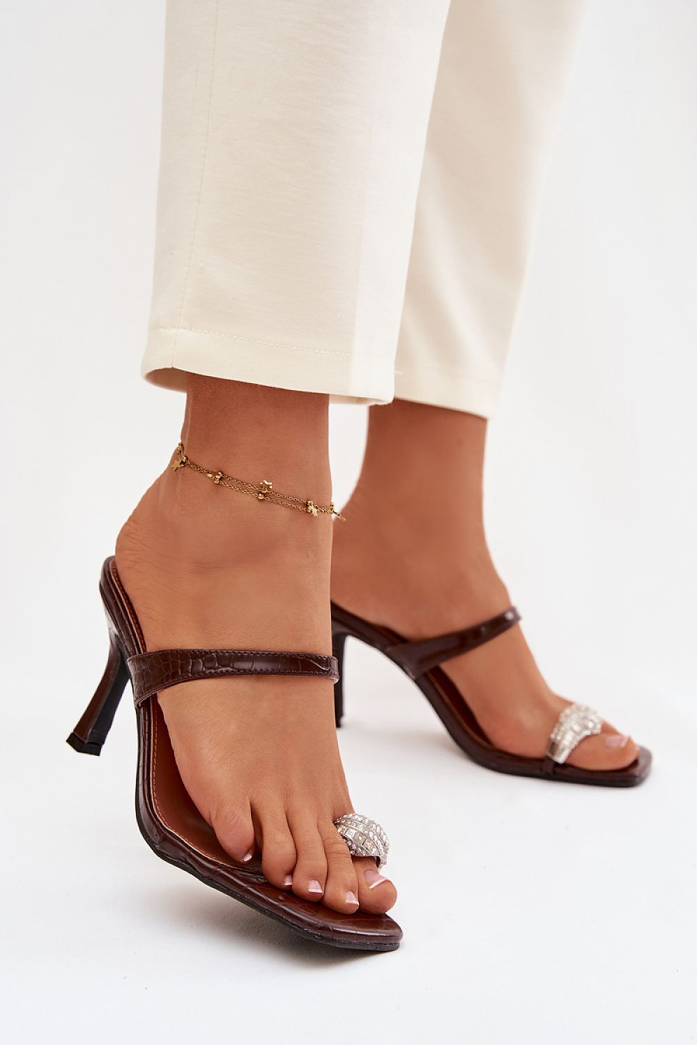 Women’s Stiletto Evening Sandals-Women's Sandals-LeStyleParfait