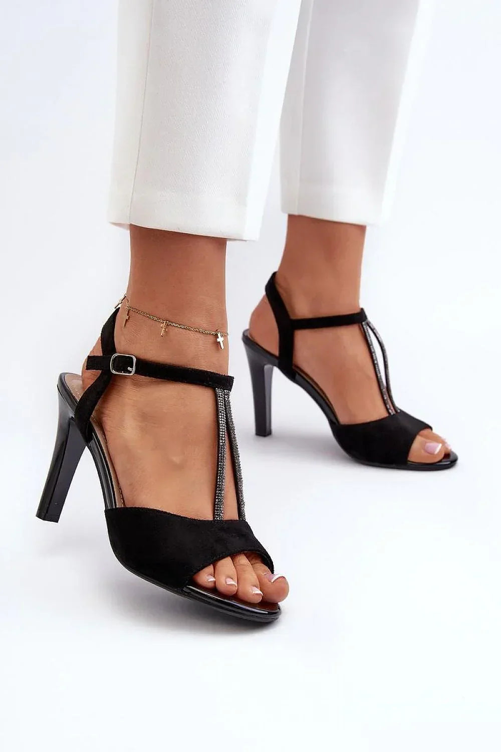 Women’s Strappy Evening Stilettos-Women's Sandals-LeStyleParfait