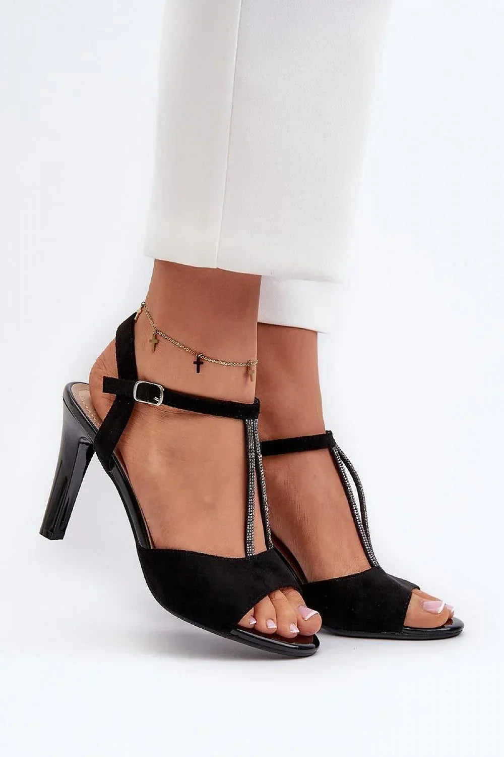 Women’s Strappy Evening Stilettos-Women's Sandals-LeStyleParfait