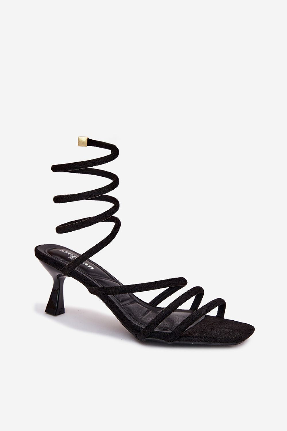 Women’s Strappy Square Toe Heel Sandals-Women's Sandals-LeStyleParfait