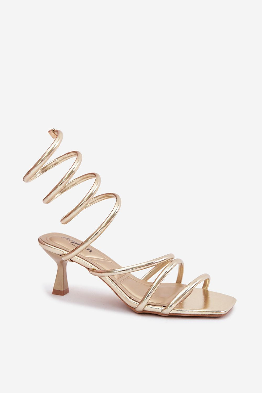 Women’s Strappy Square Toe Heel Sandals-Women's Sandals-LeStyleParfait