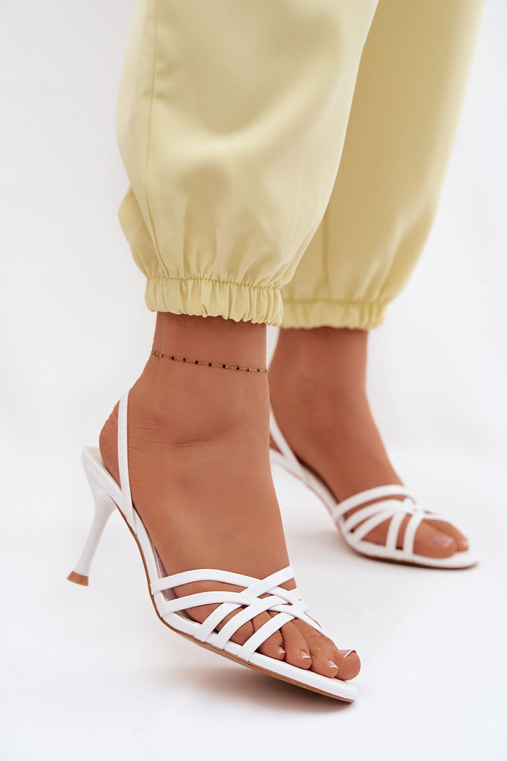 Women’s Strappy Stiletto Sandals-Women's Sandals-LeStyleParfait