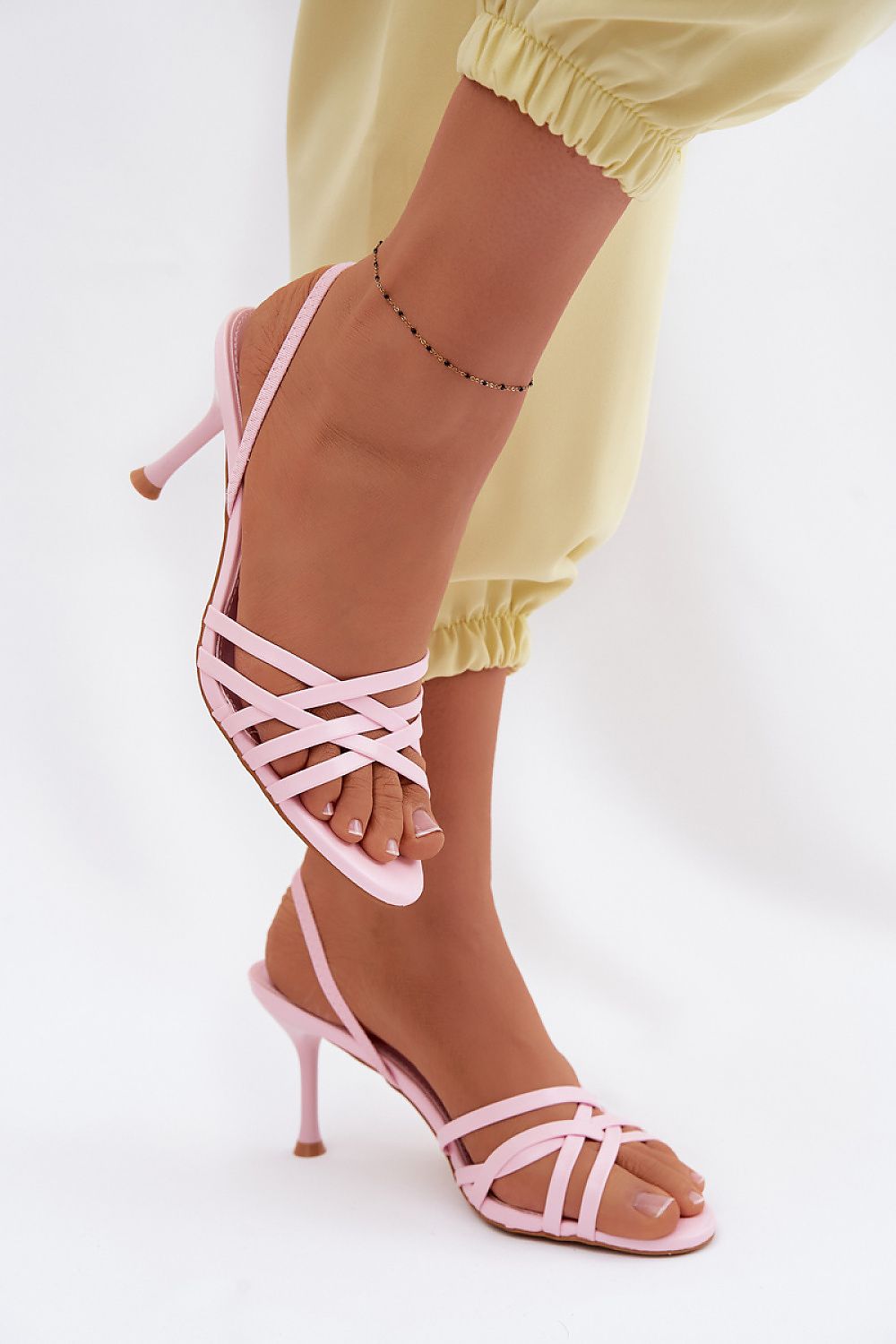 Women’s Strappy Stiletto Sandals-Women's Sandals-LeStyleParfait