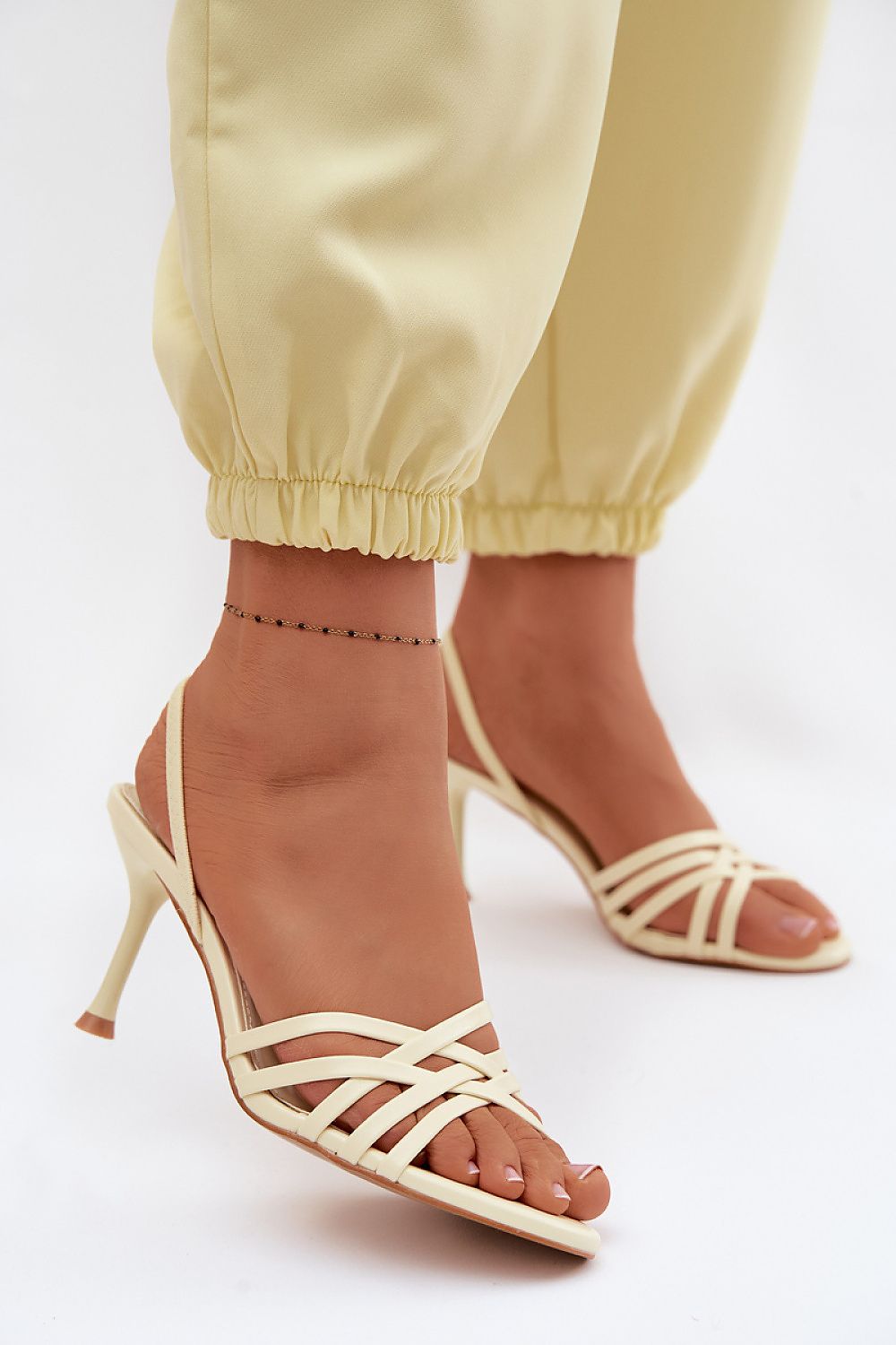 Women’s Strappy Stiletto Sandals-Women's Sandals-LeStyleParfait