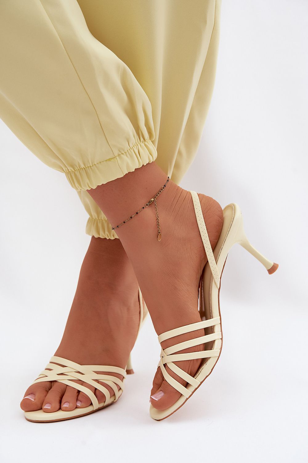 Women’s Strappy Stiletto Sandals-Women's Sandals-LeStyleParfait