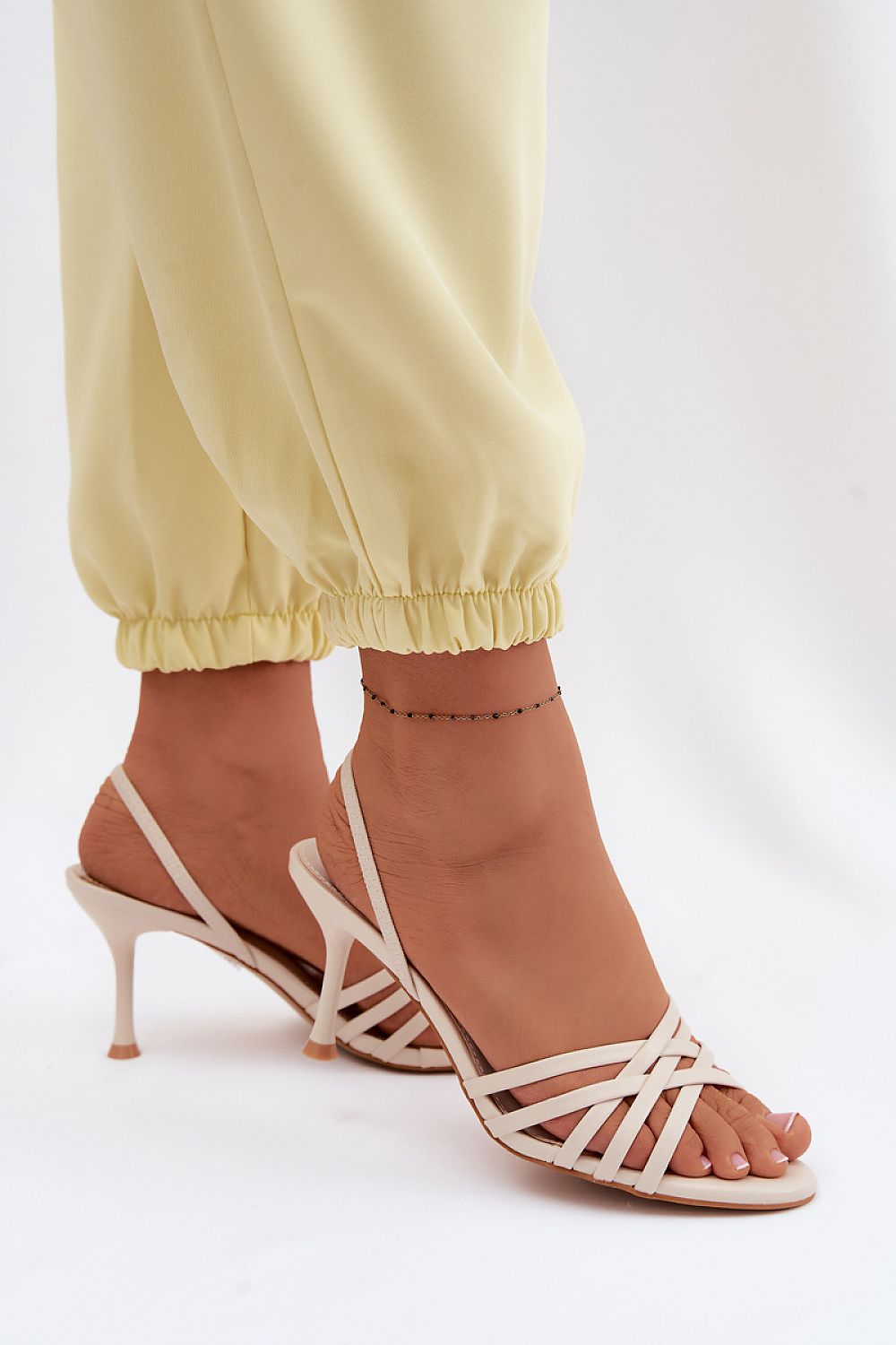 Women’s Strappy Stiletto Sandals-Women's Sandals-LeStyleParfait