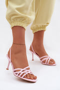 Women’s Strappy Stiletto Sandals-Women's Sandals-LeStyleParfait