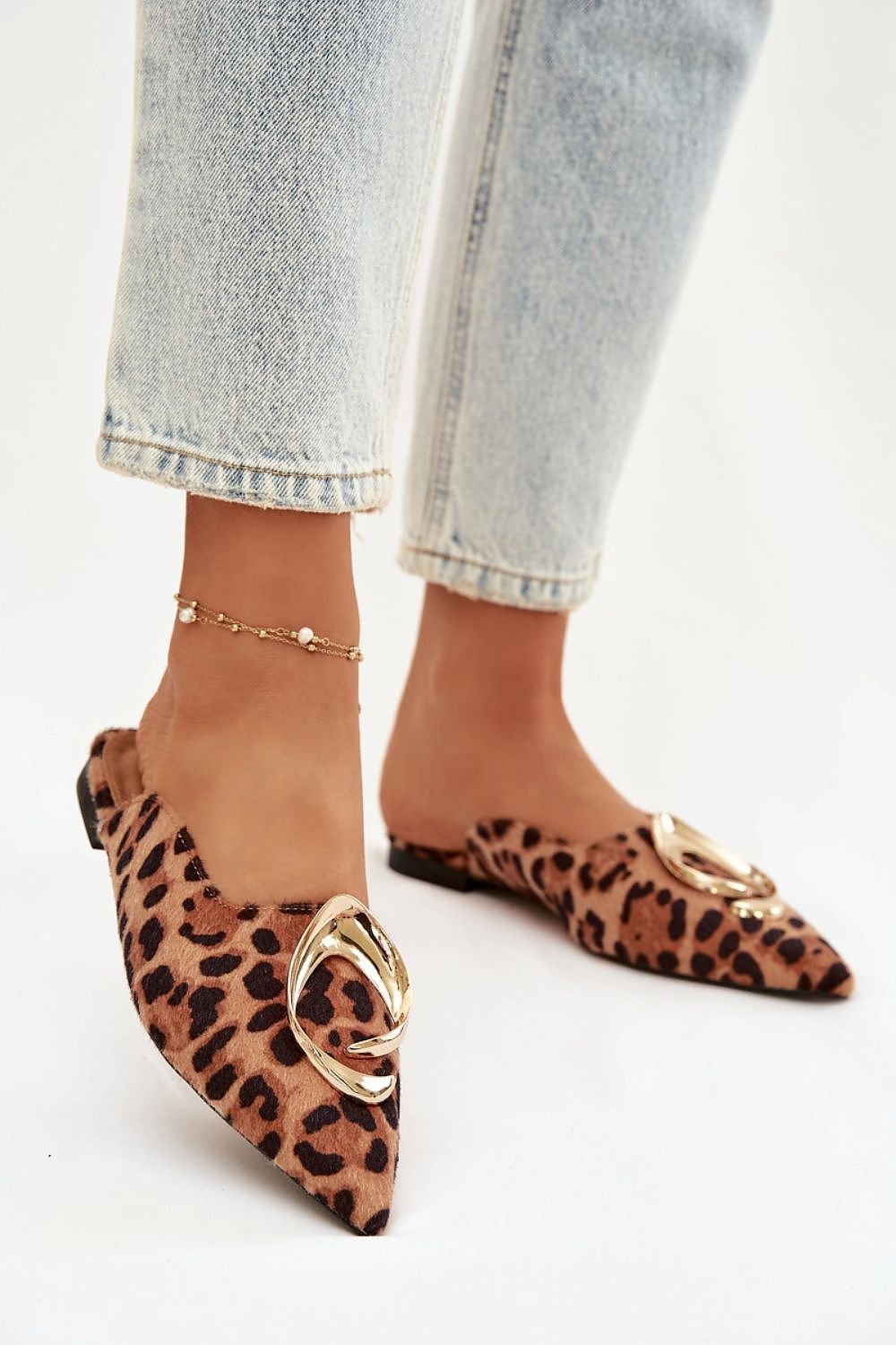 Women’s Suede Mule Flat Sandals-Women's Sandals-LeStyleParfait