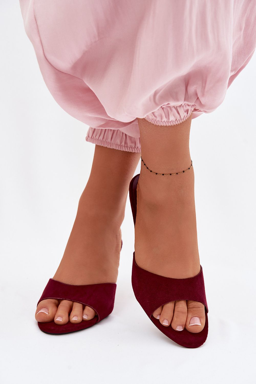 Women’s Suede Party Heel Sandals-Women's Sandals-LeStyleParfait
