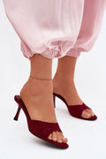 Women’s Suede Party Heel Sandals-Women's Sandals-LeStyleParfait