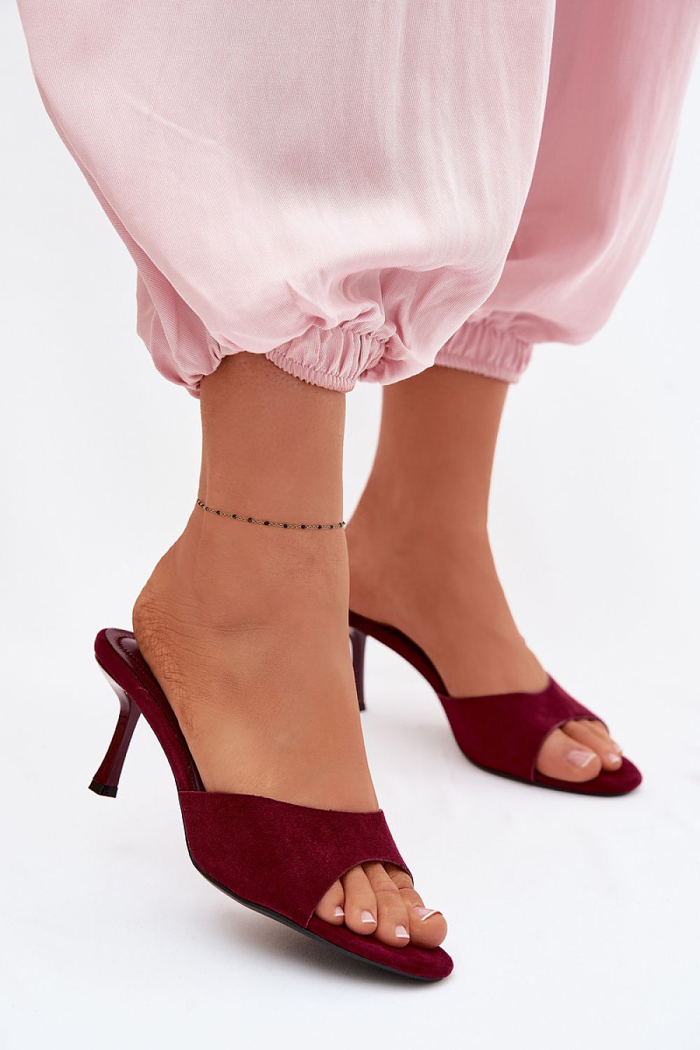 Women’s Suede Party Heel Sandals-Women's Sandals-LeStyleParfait