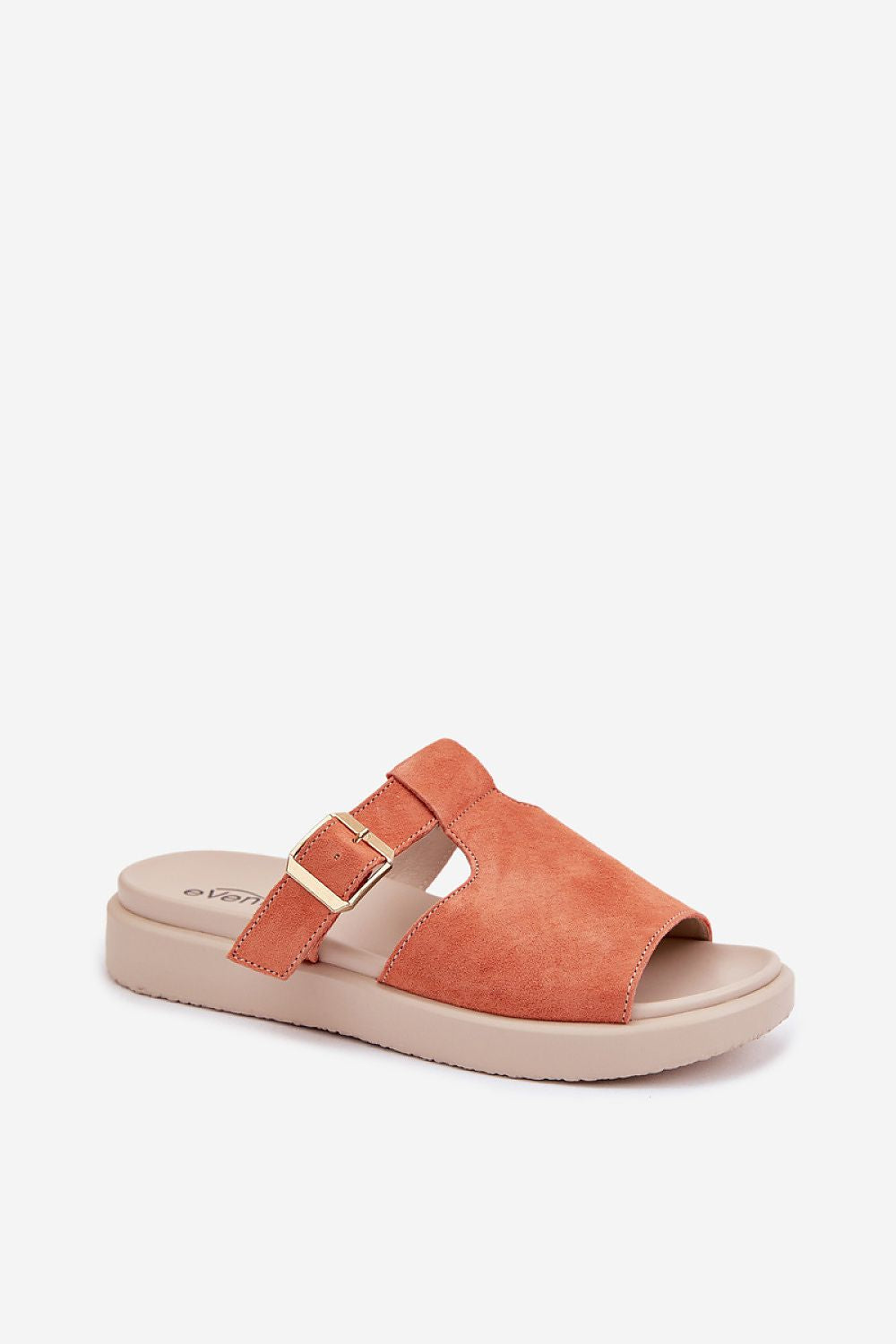 Women’s Suede Platform Buckle Sandals-Women's Sandals-LeStyleParfait