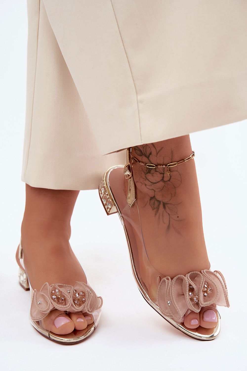 Women’s Summer Buckle Heel Sandals-Women's Sandals-LeStyleParfait