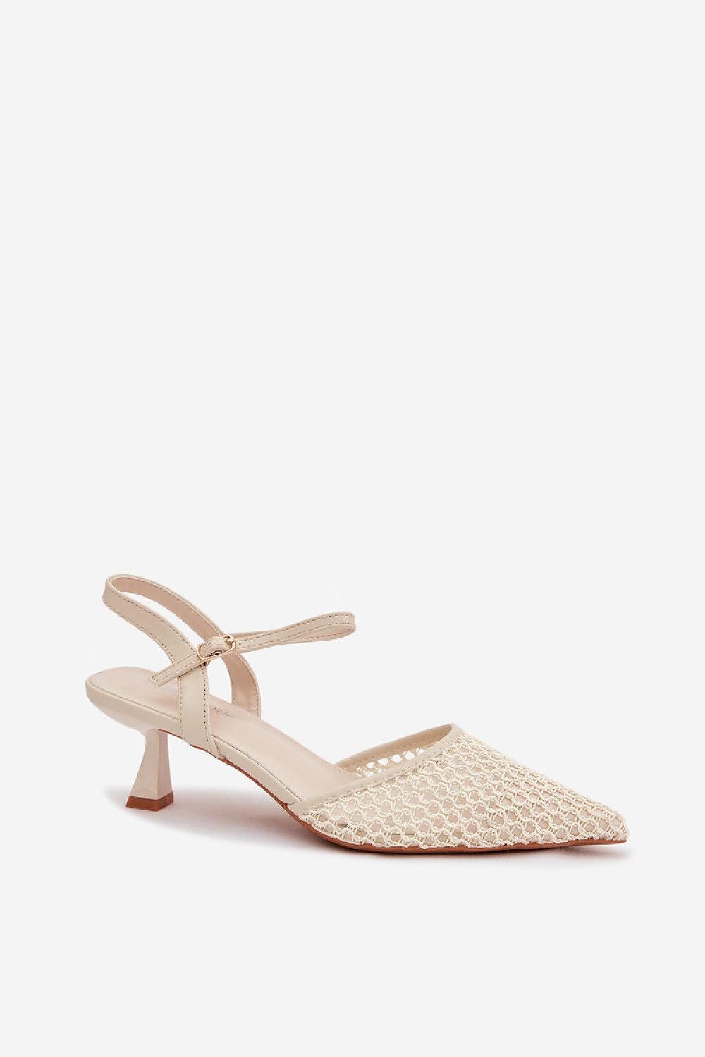 Women’s Textured Slim Heel Sandals-Women's Sandals-LeStyleParfait