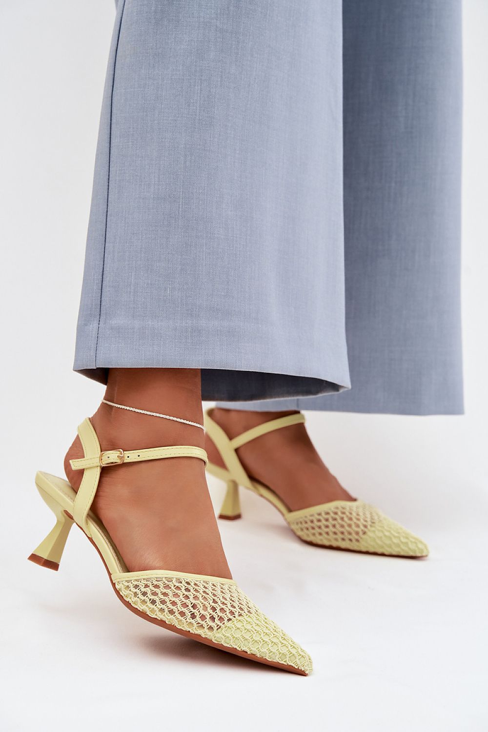 Women’s Textured Slim Heel Sandals-Women's Sandals-LeStyleParfait