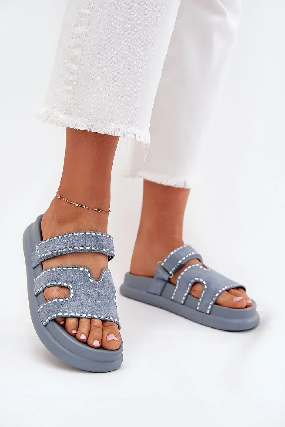 Women’s Velcro Platform Sandals-Women's Sandals-LeStyleParfait